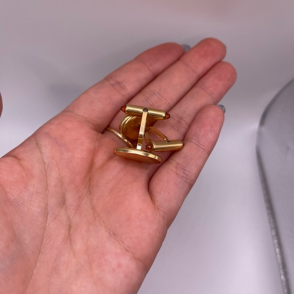 Vintage Krementz Gold Tone Cuff Mens CuffLinks - Picture 4 of 4